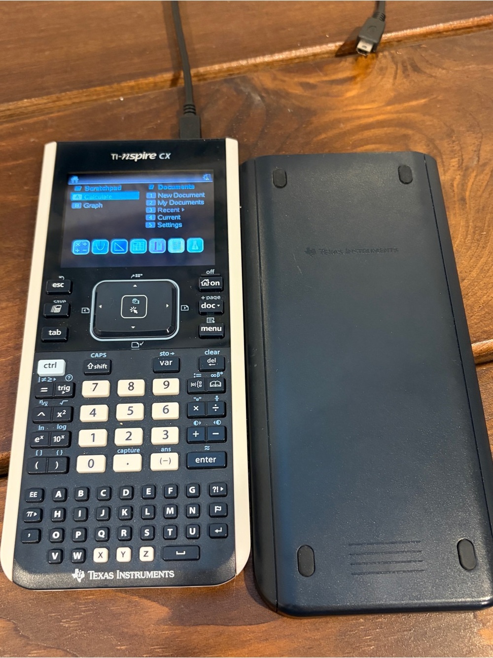 Texas Instruments TI-Nspire CX Color Graphing Calculator WITH COVER AND  CORD